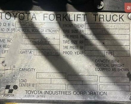 Тойота 32-8ФГ15, об'ємом двигуна 0 л та пробігом 0 тис. км за 8016 $, фото 1 на Automoto.ua