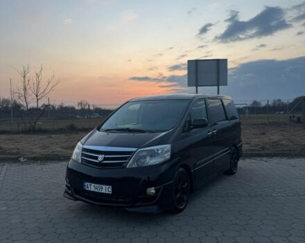 Черный Тойота Алфард, объемом двигателя 2.4 л и пробегом 333 тыс. км за 8500 $, фото 1 на Automoto.ua