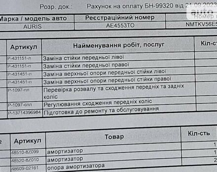 Тойота Аурис, объемом двигателя 1.6 л и пробегом 132 тыс. км за 7950 $, фото 31 на Automoto.ua