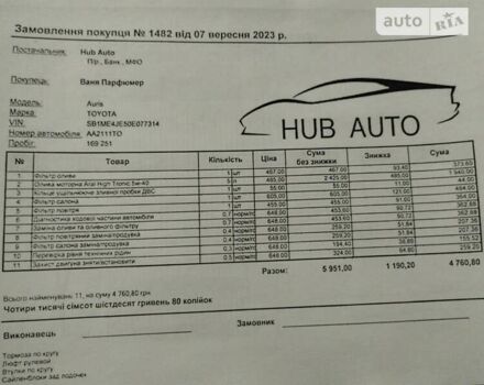 Тойота Ауріс, об'ємом двигуна 1.6 л та пробігом 176 тис. км за 12990 $, фото 2 на Automoto.ua