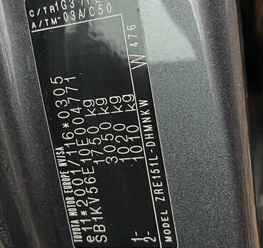 Сірий Тойота Ауріс, об'ємом двигуна 1.6 л та пробігом 211 тис. км за 6700 $, фото 20 на Automoto.ua