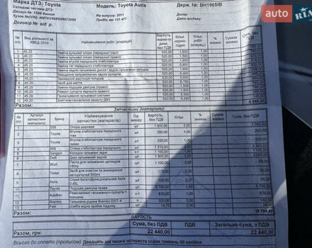 Серый Тойота Аурис, объемом двигателя 1.6 л и пробегом 130 тыс. км за 9800 $, фото 16 на Automoto.ua