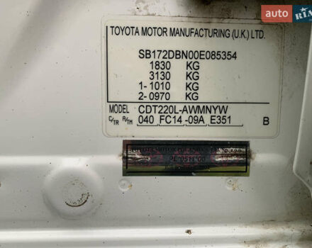 Белый Тойота Авенсис, объемом двигателя 2 л и пробегом 250 тыс. км за 3600 $, фото 10 на Automoto.ua