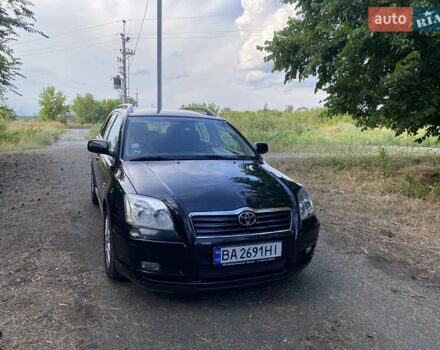 Черный Тойота Авенсис, объемом двигателя 2 л и пробегом 234 тыс. км за 6800 $, фото 1 на Automoto.ua