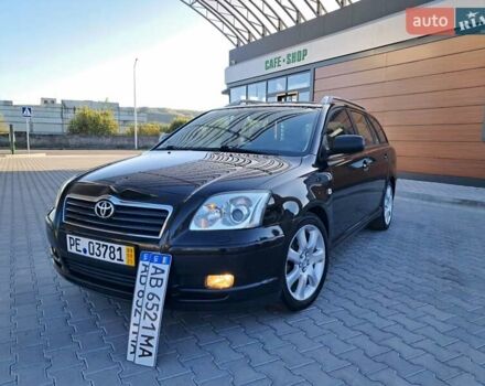 Черный Тойота Авенсис, объемом двигателя 2 л и пробегом 218 тыс. км за 6500 $, фото 1 на Automoto.ua