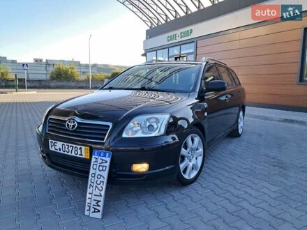 Черный Тойота Авенсис, объемом двигателя 2 л и пробегом 215 тыс. км за 5850 $, фото 1 на Automoto.ua