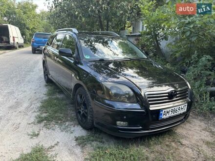 Черный Тойота Авенсис, объемом двигателя 2 л и пробегом 320 тыс. км за 5500 $, фото 1 на Automoto.ua
