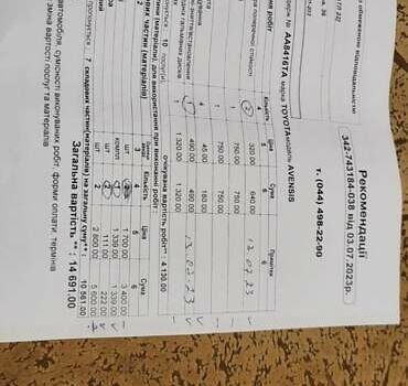 Серый Тойота Авенсис, объемом двигателя 1.79 л и пробегом 94 тыс. км за 6950 $, фото 45 на Automoto.ua