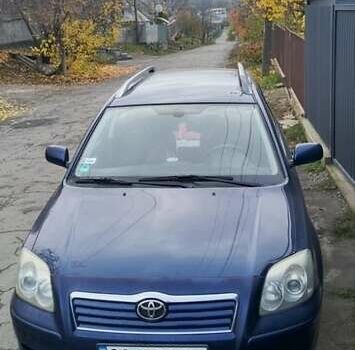 Синий Тойота Авенсис, объемом двигателя 2 л и пробегом 330 тыс. км за 4700 $, фото 3 на Automoto.ua