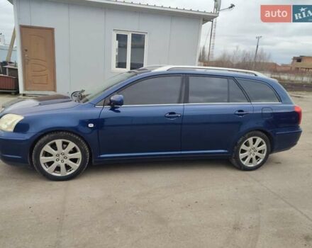 Синий Тойота Авенсис, объемом двигателя 2 л и пробегом 221 тыс. км за 6150 $, фото 1 на Automoto.ua