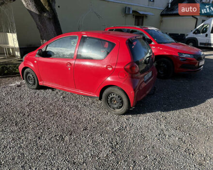 Красный Тойота Айго, объемом двигателя 1 л и пробегом 150 тыс. км за 4300 $, фото 1 на Automoto.ua