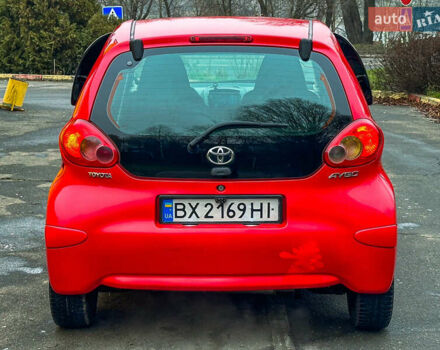 Красный Тойота Айго, объемом двигателя 1 л и пробегом 152 тыс. км за 3777 $, фото 4 на Automoto.ua