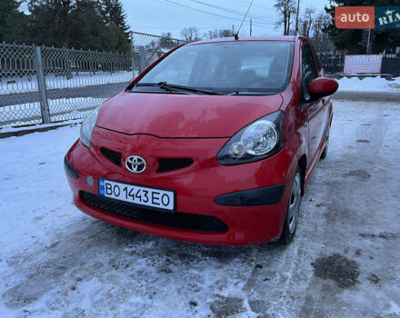 Красный Тойота Айго, объемом двигателя 1 л и пробегом 155 тыс. км за 3600 $, фото 1 на Automoto.ua
