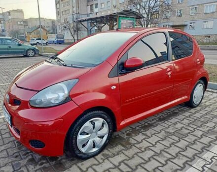 Красный Тойота Айго, объемом двигателя 1 л и пробегом 153 тыс. км за 3999 $, фото 1 на Automoto.ua