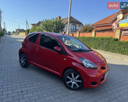Красный Тойота Айго, объемом двигателя 1 л и пробегом 145 тыс. км за 5000 $, фото 1 на Automoto.ua