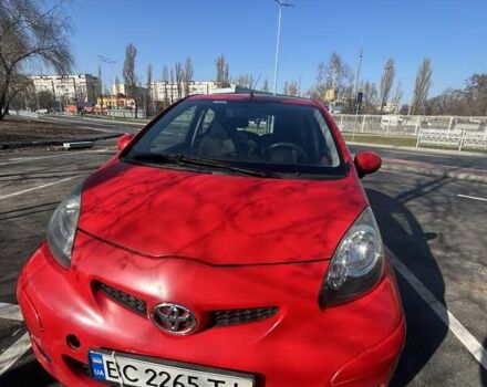 Красный Тойота Айго, объемом двигателя 1 л и пробегом 133 тыс. км за 5400 $, фото 1 на Automoto.ua