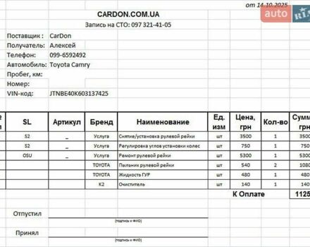 Тойота Камри 2007 в Киеве на Automoto.ua Черный Тойота Камри, объемом двигателя 2.36 л и пробегом 190 тыс. км за 9000 $, фото 10 на Automoto.ua