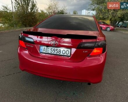 Тойота Камри 2013 в Кривом Роге на Automoto.ua Красный Тойота Камри, объемом двигателя 2.5 л и пробегом 177 тыс. км за 10700 $, фото 22 на Automoto.ua