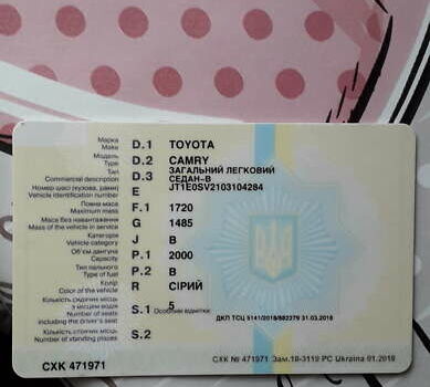 Сірий Тойота Камрі, об'ємом двигуна 2 л та пробігом 315 тис. км за 1000 $, фото 1 на Automoto.ua