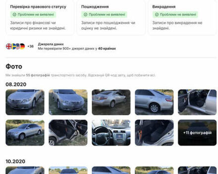 Серый Тойота Камри, объемом двигателя 2.36 л и пробегом 221 тыс. км за 8499 $, фото 8 на Automoto.ua