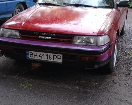 Красный Тойота Карина, объемом двигателя 2 л и пробегом 350 тыс. км за 1600 $, фото 2 на Automoto.ua