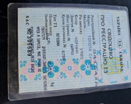 Чорний Тойота Інша, об'ємом двигуна 0 л та пробігом 171 тис. км за 1500 $, фото 6 на Automoto.ua