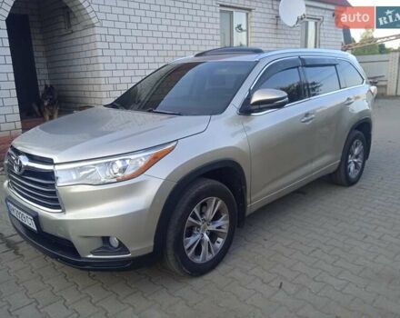 Бежевый Тойота Хайлендер, объемом двигателя 2.5 л и пробегом 170 тыс. км за 24500 $, фото 1 на Automoto.ua
