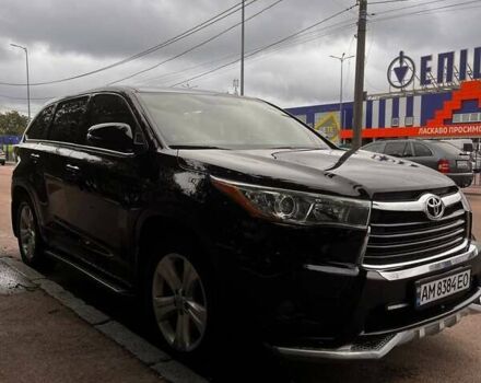 Черный Тойота Хайлендер, объемом двигателя 3.55 л и пробегом 169 тыс. км за 22500 $, фото 1 на Automoto.ua