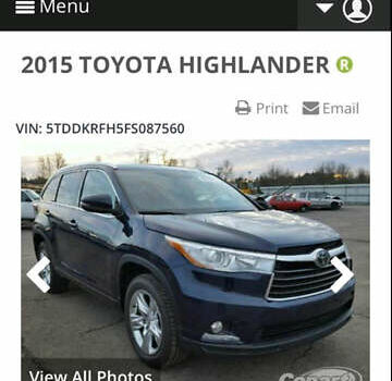 Синій Тойота Хайлендер, об'ємом двигуна 3.46 л та пробігом 235 тис. км за 23500 $, фото 15 на Automoto.ua