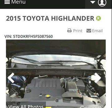 Синій Тойота Хайлендер, об'ємом двигуна 3.46 л та пробігом 235 тис. км за 23500 $, фото 22 на Automoto.ua