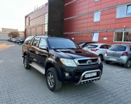 Черный Тойота Хайлюкс, объемом двигателя 3 л и пробегом 219 тыс. км за 4500 $, фото 1 на Automoto.ua