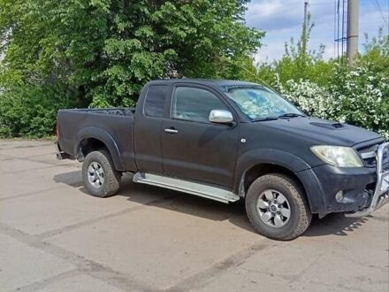 Тойота Хайлюкс 2007 в Славянске на Automoto.ua Черный Тойота Хайлюкс, объемом двигателя 2.5 л и пробегом 296 тыс. км за 10000 $, фото 1 на Automoto.ua
