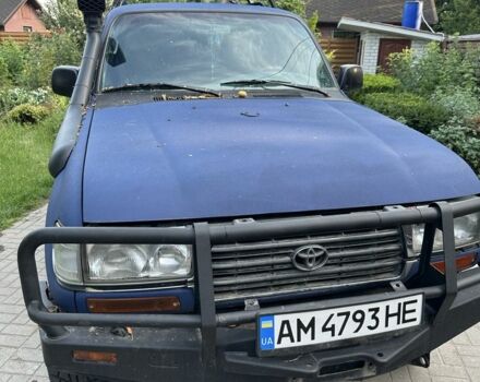 Синий Тойота Ленд Крузер 80, объемом двигателя 4.2 л и пробегом 430 тыс. км за 12000 $, фото 9 на Automoto.ua