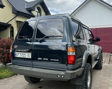 Зеленый Тойота Ленд Крузер 80, объемом двигателя 4.5 л и пробегом 374 тыс. км за 16500 $, фото 6 на Automoto.ua