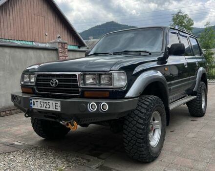 Зеленый Тойота Ленд Крузер 80, объемом двигателя 4.5 л и пробегом 374 тыс. км за 16500 $, фото 1 на Automoto.ua