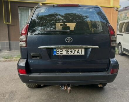 Синий Тойота Ленд Крузер Прадо 120, объемом двигателя 3 л и пробегом 250 тыс. км за 7600 $, фото 2 на Automoto.ua