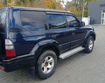 Синий Тойота Ленд Крузер Прадо 90, объемом двигателя 3.4 л и пробегом 350 тыс. км за 7900 $, фото 3 на Automoto.ua