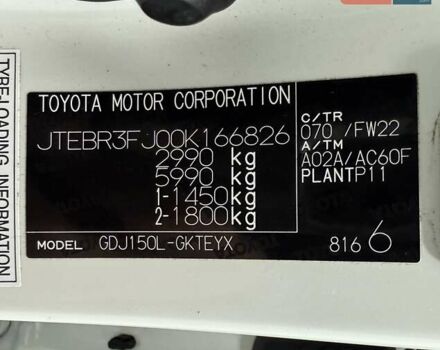 Білий Тойота Ленд Крузер Прадо, об'ємом двигуна 2.76 л та пробігом 139 тис. км за 43000 $, фото 37 на Automoto.ua