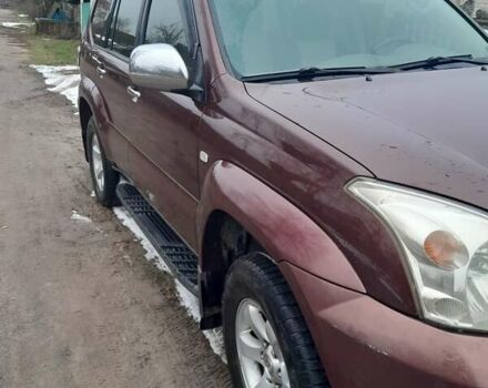 Красный Тойота Ленд Крузер Прадо, объемом двигателя 3.96 л и пробегом 203 тыс. км за 12000 $, фото 2 на Automoto.ua