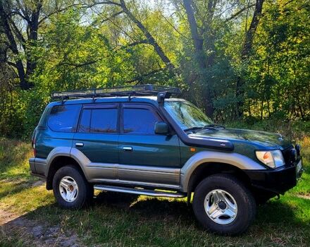 Зеленый Тойота Ленд Крузер Прадо, объемом двигателя 3.4 л и пробегом 380 тыс. км за 8700 $, фото 3 на Automoto.ua