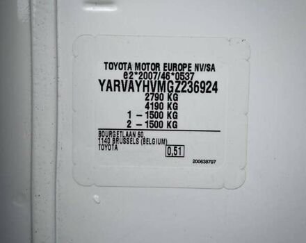Белый Тойота Proace, объемом двигателя 1.5 л и пробегом 47 тыс. км за 32200 $, фото 52 на Automoto.ua