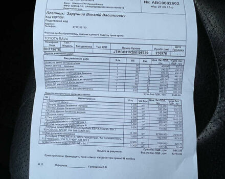 Сірий Тойота РАВ 4, об'ємом двигуна 2.23 л та пробігом 239 тис. км за 9700 $, фото 13 на Automoto.ua