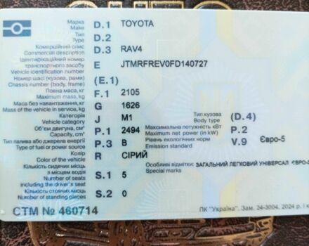 Тойота РАВ 4 2015 в Киеве на Automoto.ua Серый Тойота РАВ 4, объемом двигателя 2.5 л и пробегом 199 тыс. км за 13900 $, фото 20 на Automoto.ua