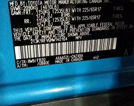 Синий Тойота РАВ 4, объемом двигателя 2.49 л и пробегом 14 тыс. км за 30500 $, фото 28 на Automoto.ua