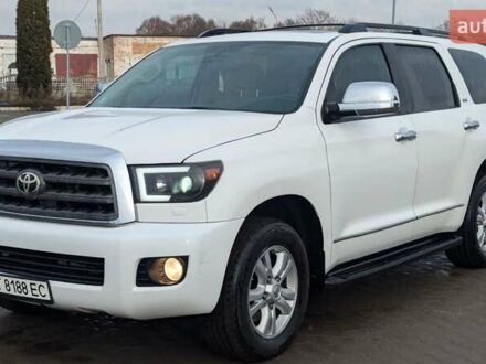 Белый Тойота Секвойя, объемом двигателя 4.66 л и пробегом 183 тыс. км за 25500 $, фото 1 на Automoto.ua