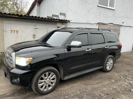 Черный Тойота Секвойя, объемом двигателя 5.7 л и пробегом 328 тыс. км за 19500 $, фото 1 на Automoto.ua