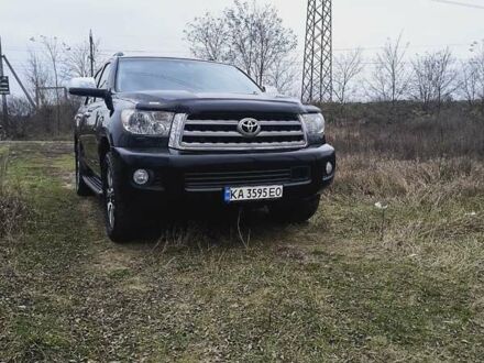 Черный Тойота Секвойя, объемом двигателя 5.7 л и пробегом 342 тыс. км за 40000 $, фото 1 на Automoto.ua