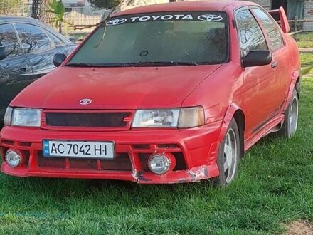 Красный Тойота Терцел, объемом двигателя 1.3 л и пробегом 240 тыс. км за 1500 $, фото 1 на Automoto.ua