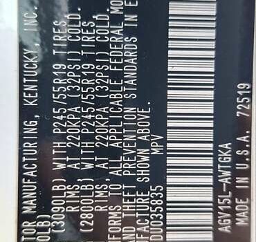 Белый Тойота Венза, объемом двигателя 2.7 л и пробегом 215 тыс. км за 13700 $, фото 26 на Automoto.ua