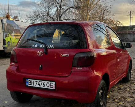 Красный Тойота Ярис, объемом двигателя 1 л и пробегом 185 тыс. км за 2700 $, фото 6 на Automoto.ua